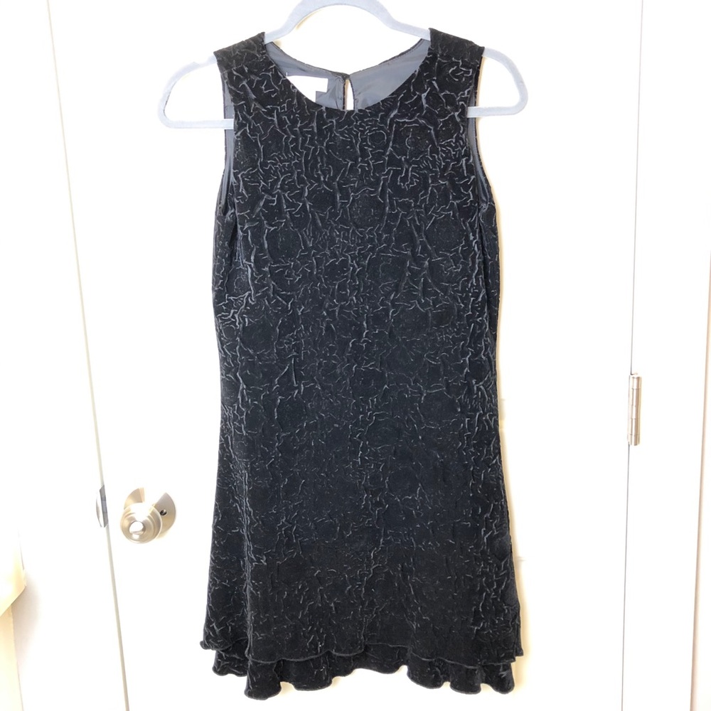 Malley Too Black Crushed Velvet Sleeveless Dress
